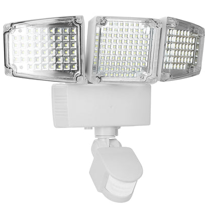 Solar Motion Sensor Light 188 LEDs 1600lm with 3 Rotatable Heads