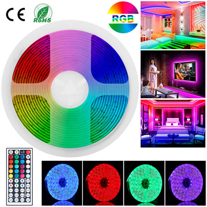 RGB LED Strip Lights 16.4FT with Remote Control