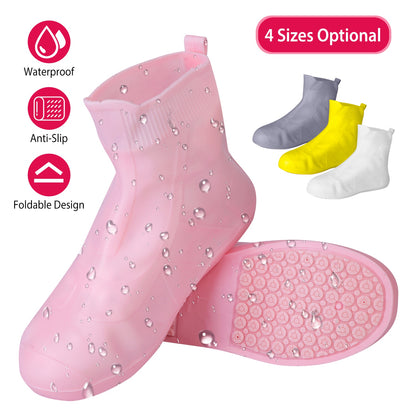 Waterproof Shoe Covers Reusable Not-Slip Rain Shoe