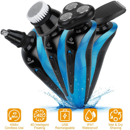 4-In-1 Men Cordless Electric Shaver