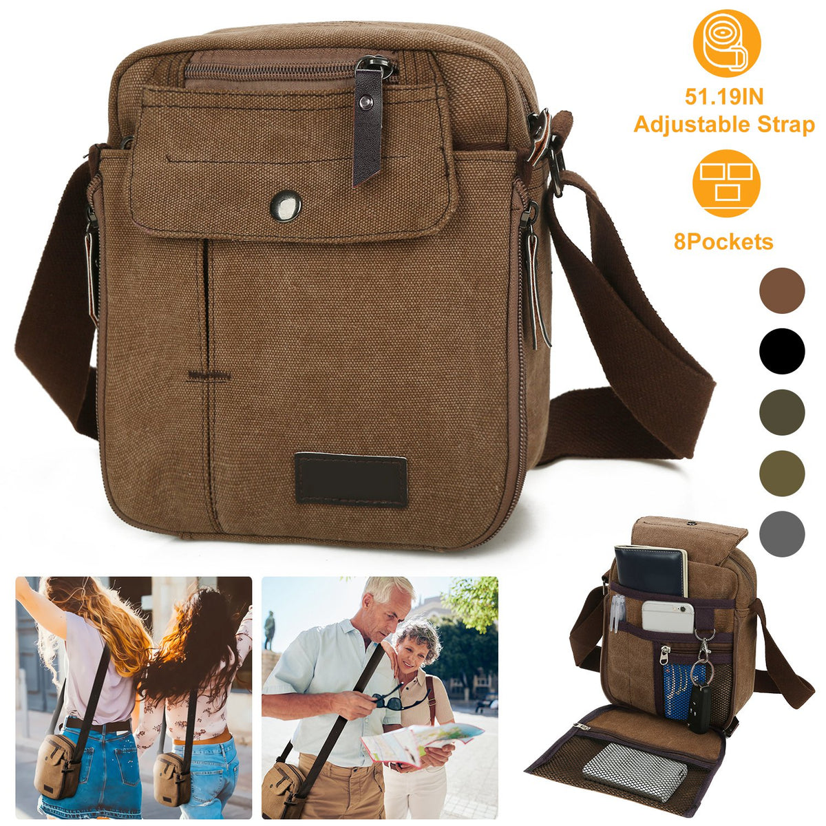 Unisex Crossbody Bags Shoulder Bag
