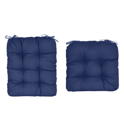 2Pcs Rocking Chair Cushion Upper And Lower Back And Seat Sets with Non-Slip Ties Polyester Fiber Filling Comfortable for Indoor Home Office Car