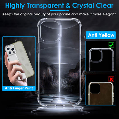 Clear iPhone Case with Shockproof Air Cushion Corners