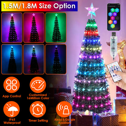 LED Christmas Tree Light 4.9FT with App & Remote Control
