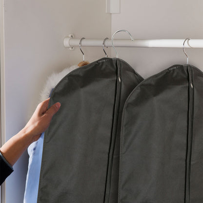 Garment Bags 39" with Zipper - 5 Pack Breathable Suit Covers