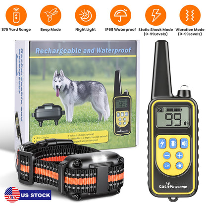 Dog Training Collar Receiver with Adjustable Belt IP67 Waterproof