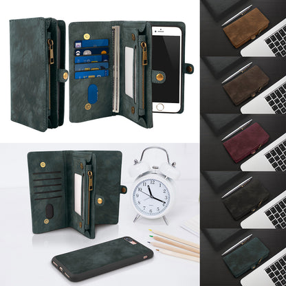 iPhone 7 Plus Wallet Case with Detachable Magnetic Cover