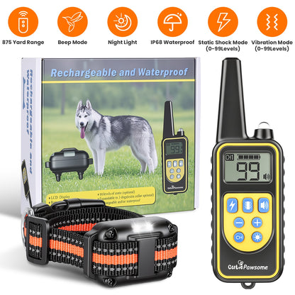 Dog Training Collar Receiver with Adjustable Belt IP67 Waterproof