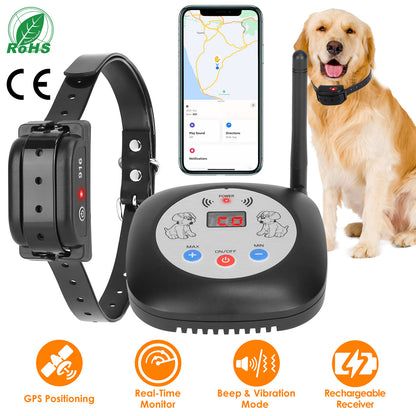 Wireless Dog Fence System with GPS Tracking and Collar