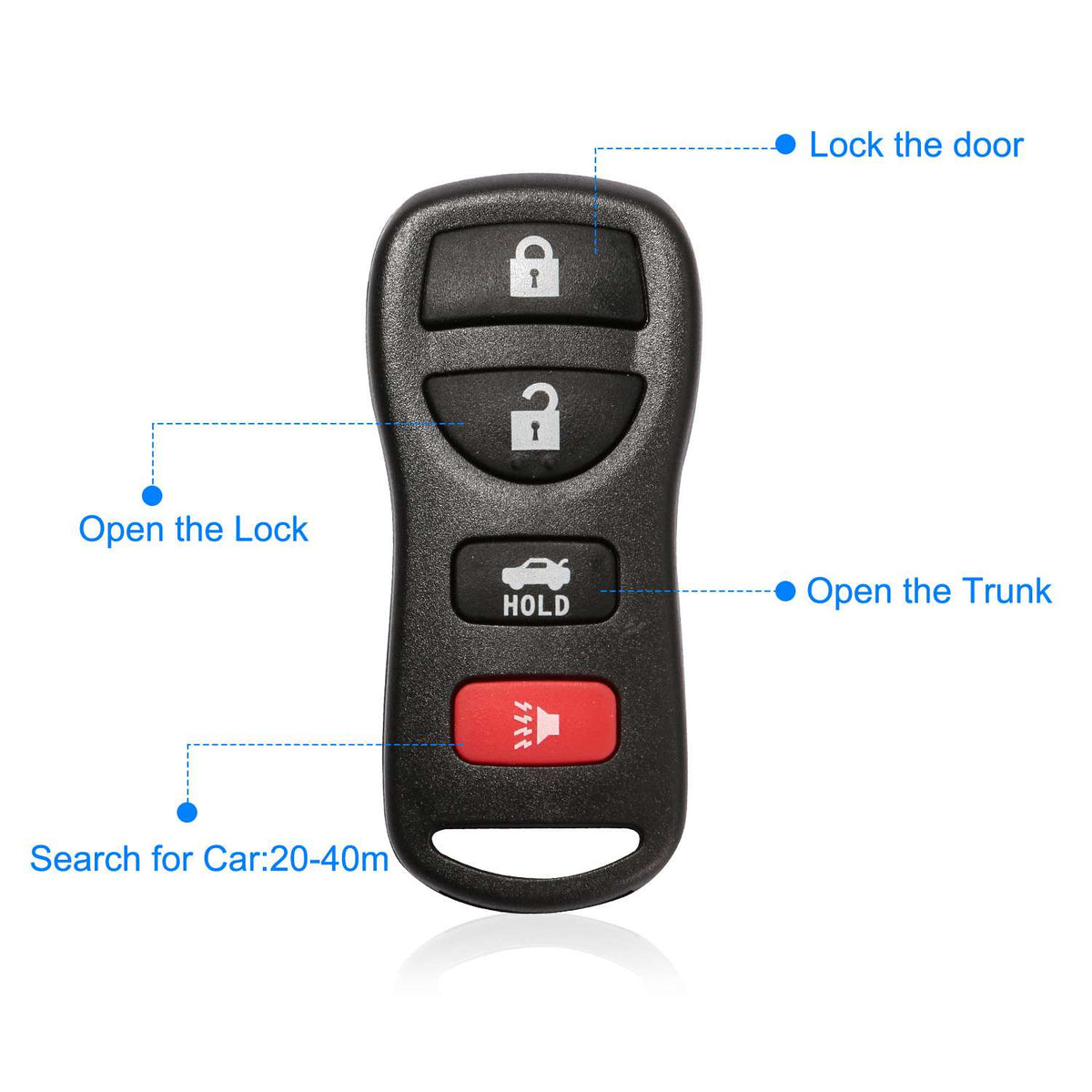 Keyless Entry Remote Key Fob for 2002-2006 Nissan Altima