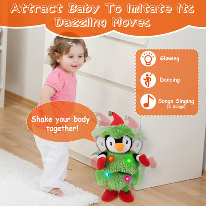 Dancing Singing Plush Toy with Mimicking & Light-Up Features