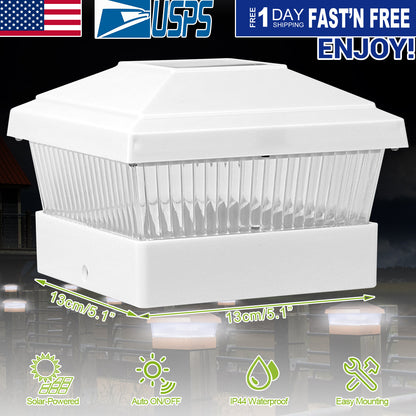 Solar Post Cap Light for 5x5 Inch Fence & Deck Posts