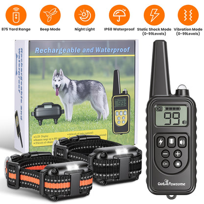 Dog Training Collar Receiver with Adjustable Belt IP67 Waterproof