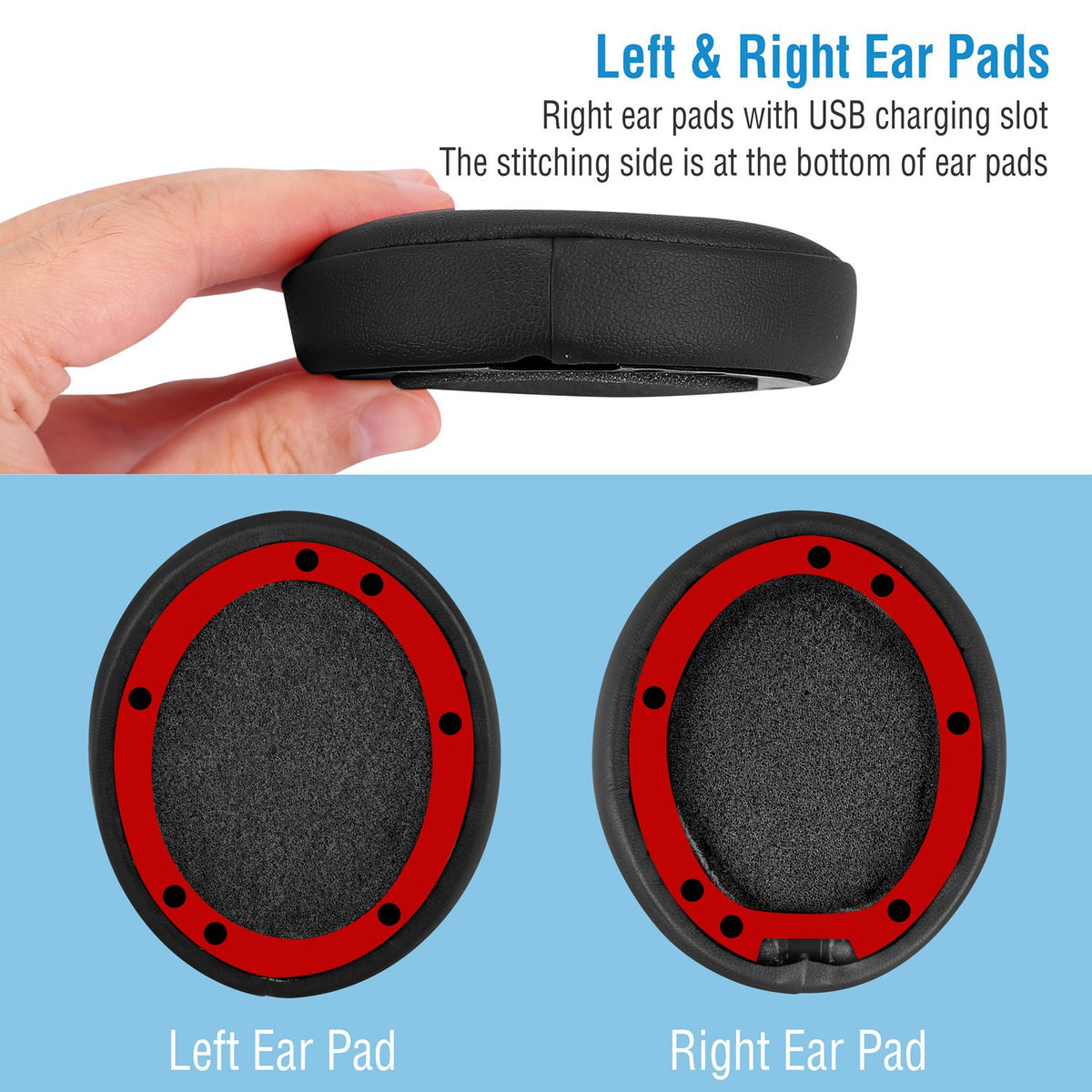 Replacement Ear Pads for Beats Studio 2.0/3.0 Headphones