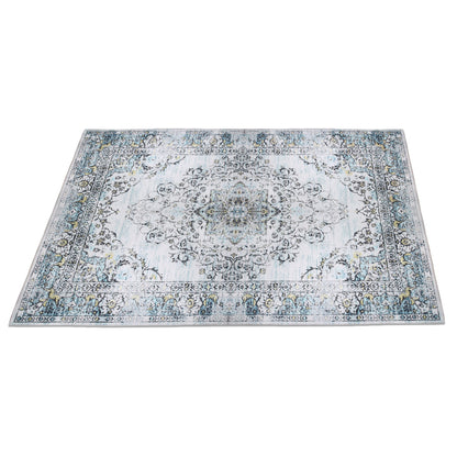Vintage Area Rug 6x9 FT Non-Slip Washable Soft Faux Cashmere