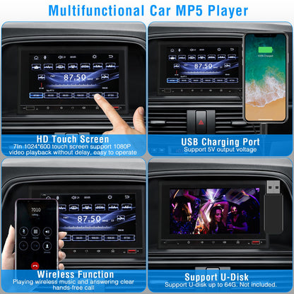 7 Inch Touchscreen Car MP5 Player with Bluetooth & Rear Camera