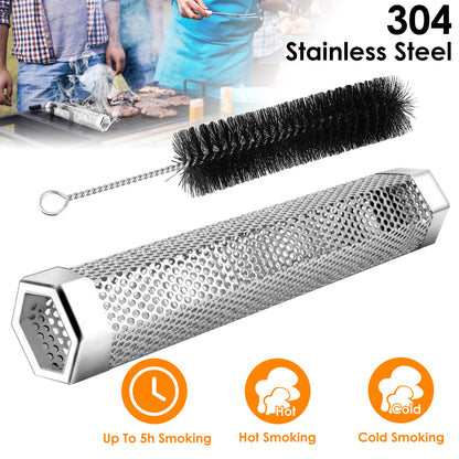 Pellet Smoker Tube 12 Inch Hexagonal Stainless Steel