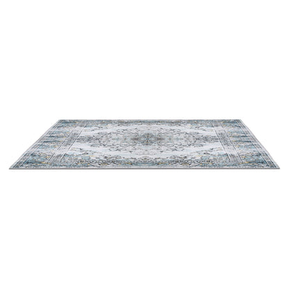 Vintage Area Rug 6x9 FT Non-Slip Washable Soft Faux Cashmere
