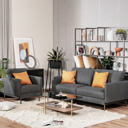 Upholstered Accent Chair with Removable Cushion