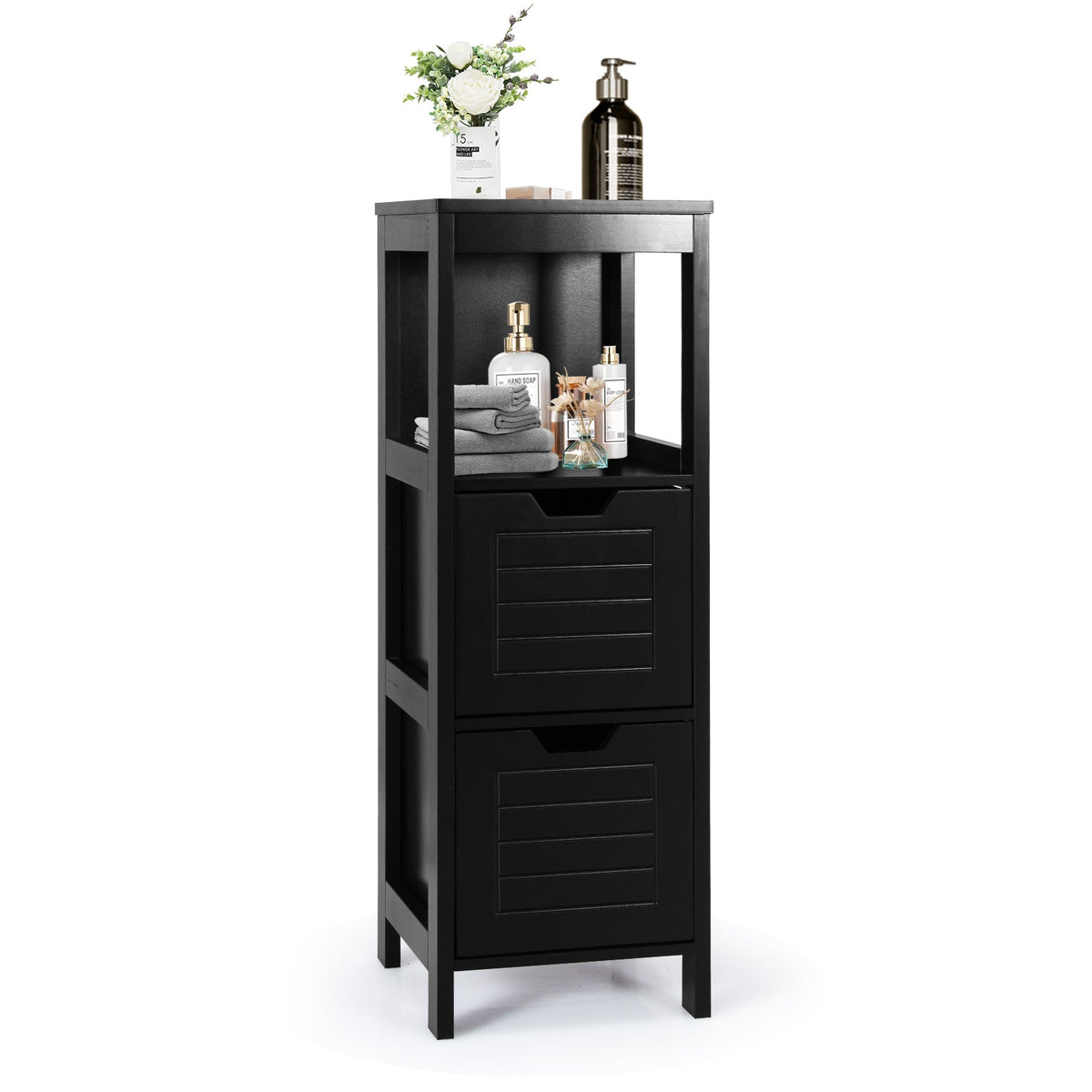 Floor Cabinet Multifunction Storage Rack Stand Organizer
