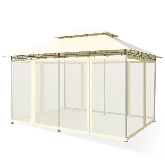 10 Feet x 13 Feet Tent Canopy Shelter with Removable Netting Sidewall