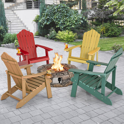 Adirondack Chair with Cup Holder - Weather Resistant HIPS