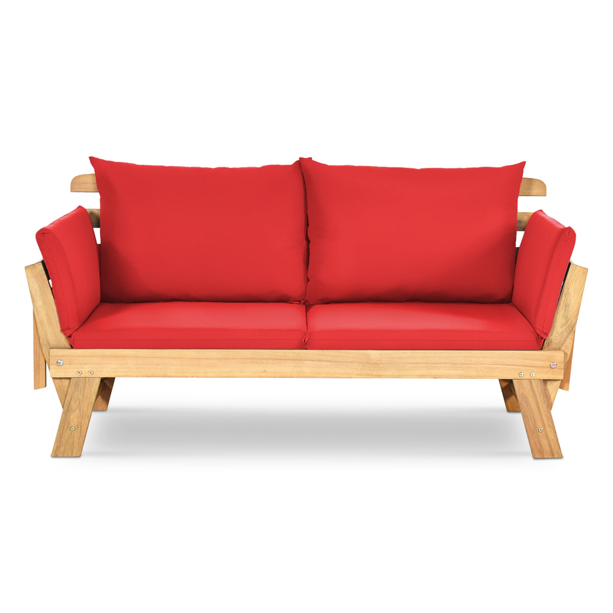 Convertible Patio Daybed Sofa with Thick Cushion