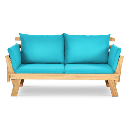 Convertible Patio Daybed Sofa with Thick Cushion
