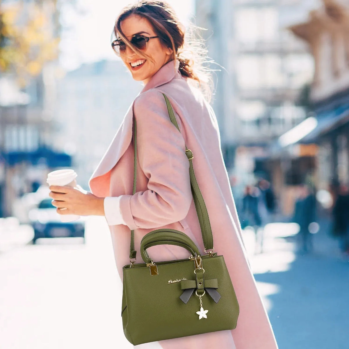 Soft Leather Shoulder Handbag