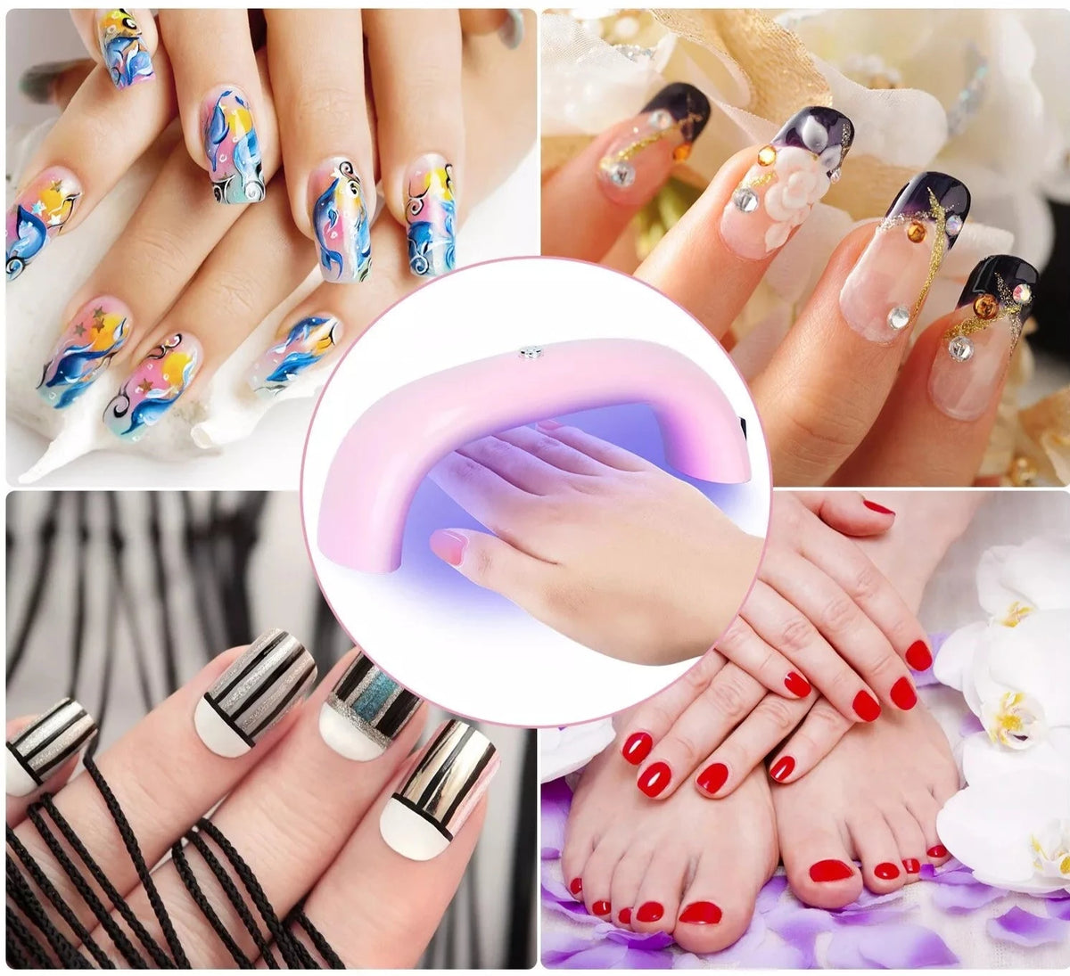 9W LED Nail Dryer UV Lamp
