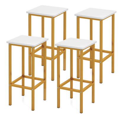 26-Inch Bar Stools with Footrest, Set of 4