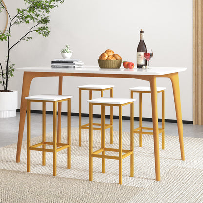 26-Inch Bar Stools with Footrest, Set of 4