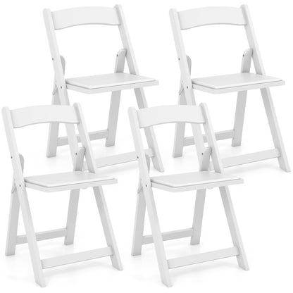 Foldable Dining Chairs Set of 4 with Padded Seats