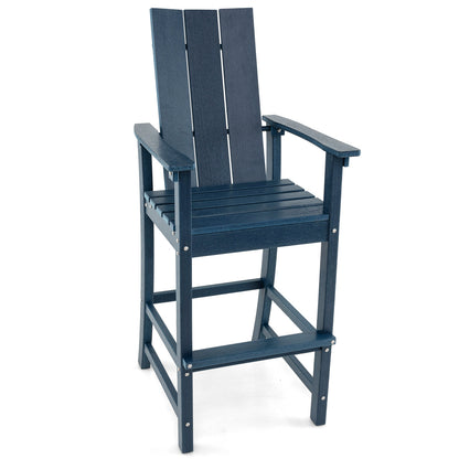 Tall Adirondack Bar Chair with Ergonomic High Back