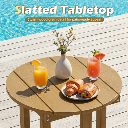 Adirondack Side Table 18x18 Weather-Resistant HIPS
